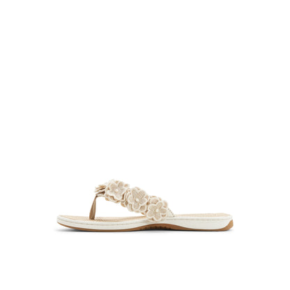 Sperry Seafish Floral Thong Sandal Gold
