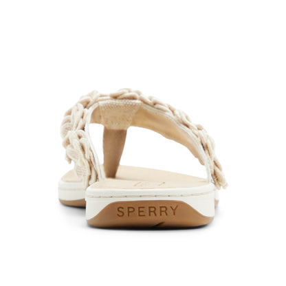 Sperry Seafish Floral Thong Sandal Gold