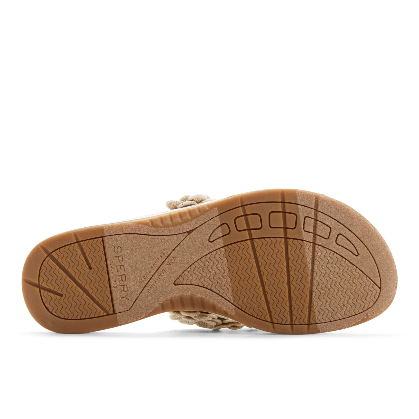 Sperry Seafish Floral Thong Sandal Gold
