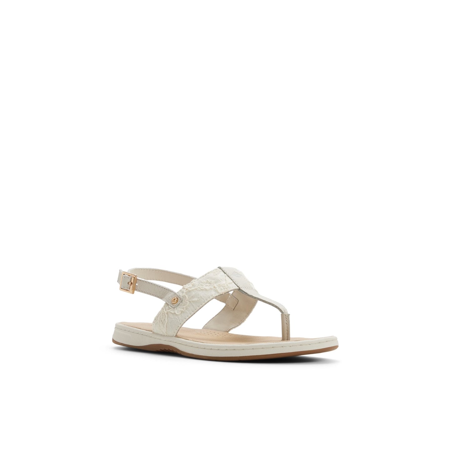 Sperry Sunfish Thong Sandal Cream