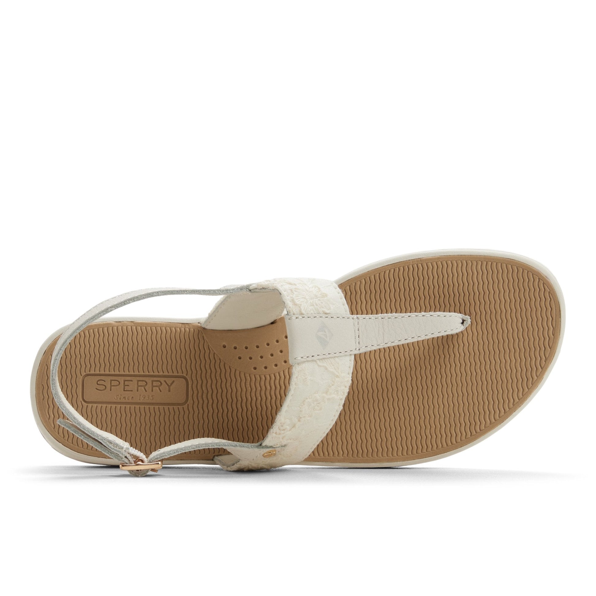 Sperry Sunfish Thong Sandal Cream
