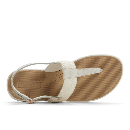 Sperry Sunfish Thong Sandal Cream