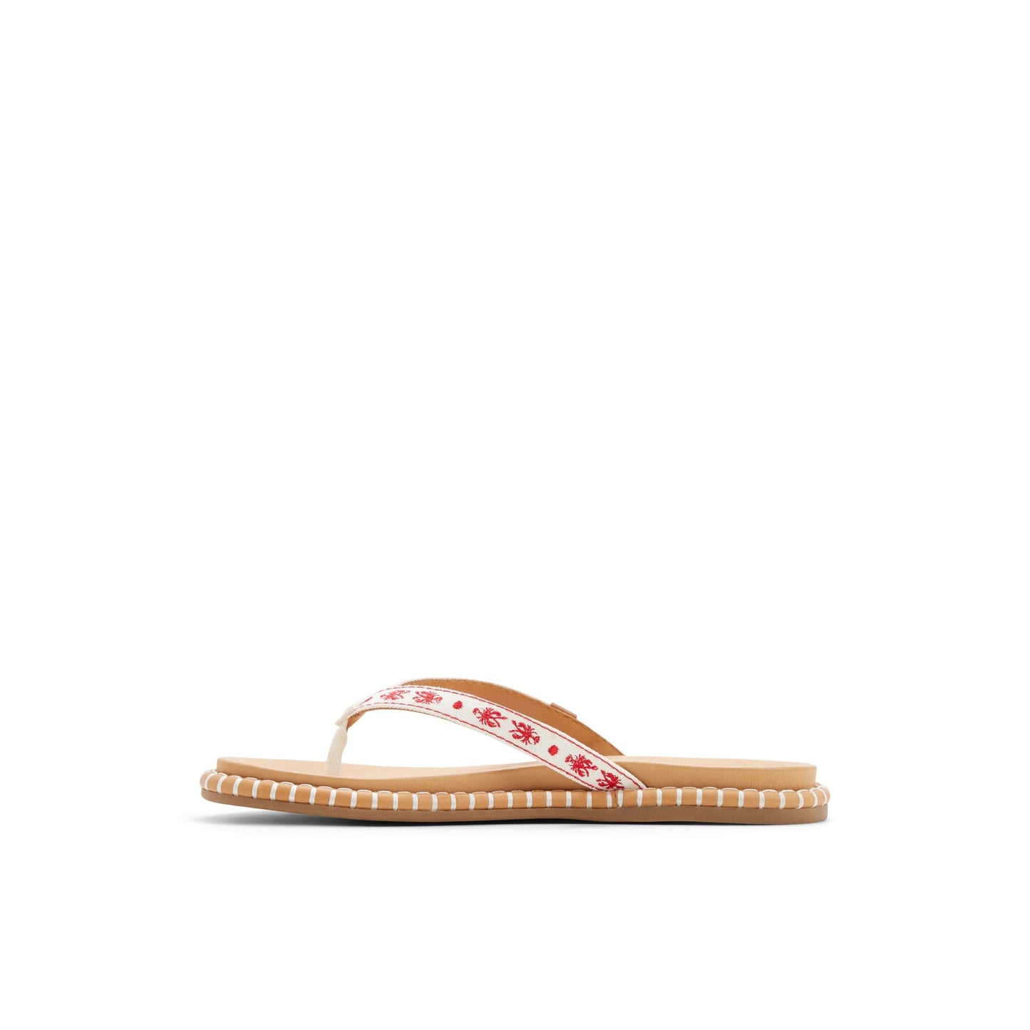 Sperry Isla Thong Embroider Sandal White/print