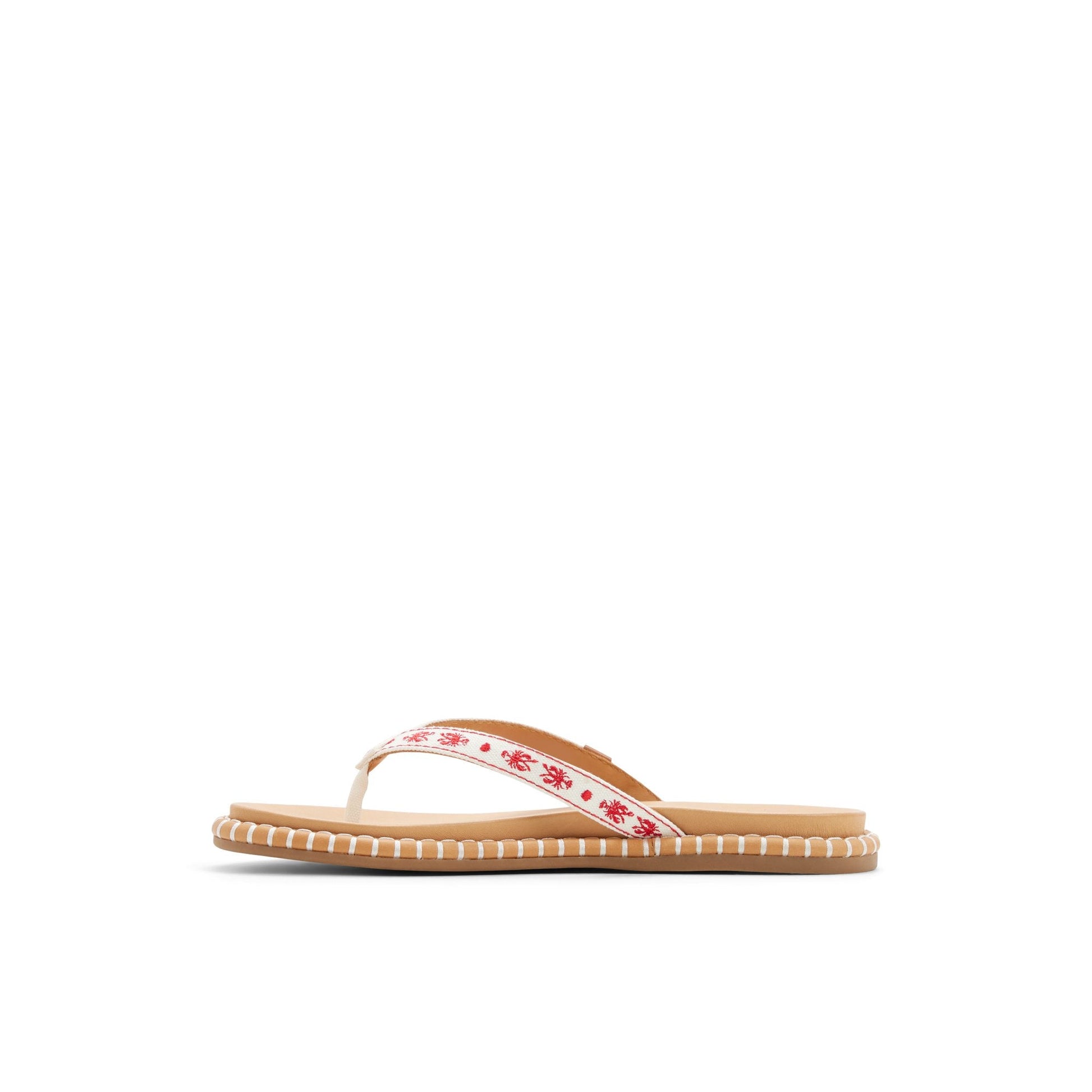 Sperry Isla Thong Embroider Sandal White/print