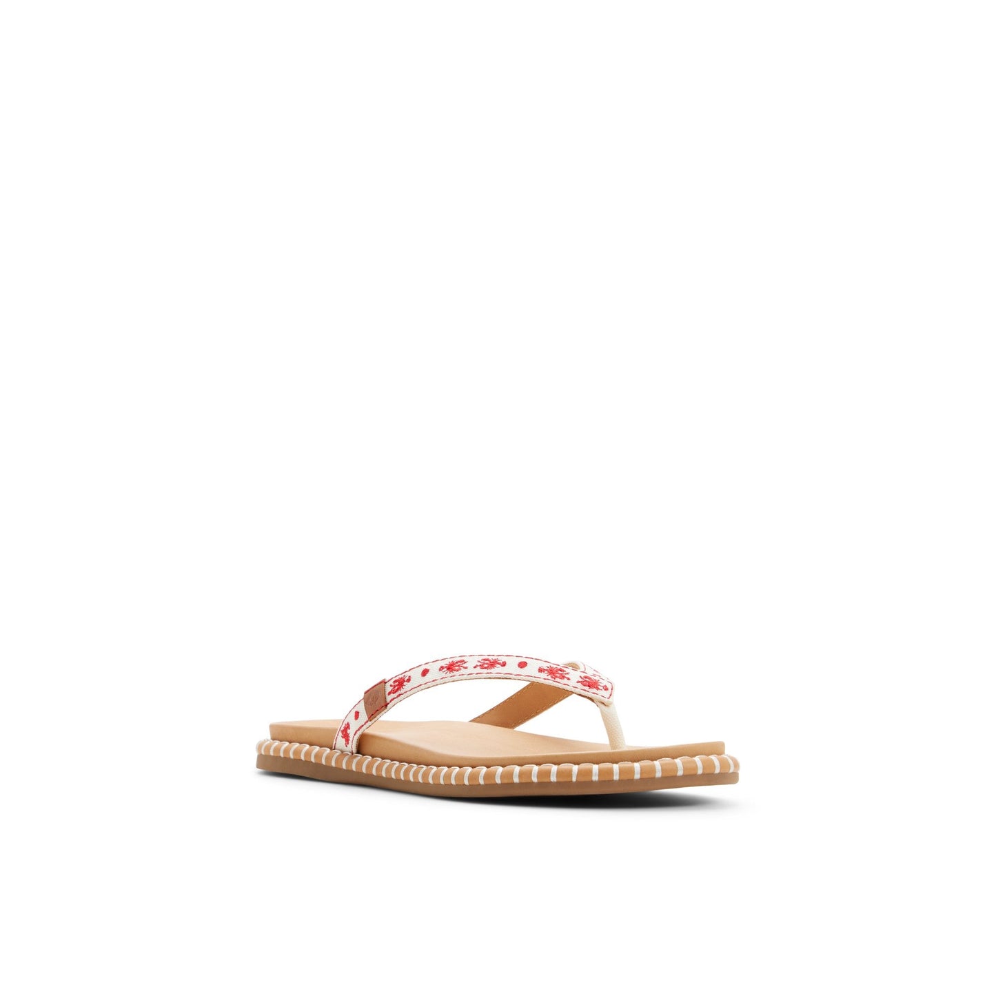 Sperry Isla Thong Embroider Sandal White/print