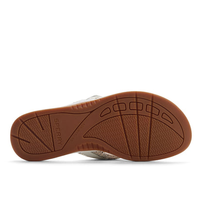 Sperry Seafish 1 Thong Sandal White