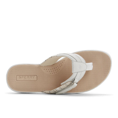 Sperry Seafish 1 Thong Sandal White