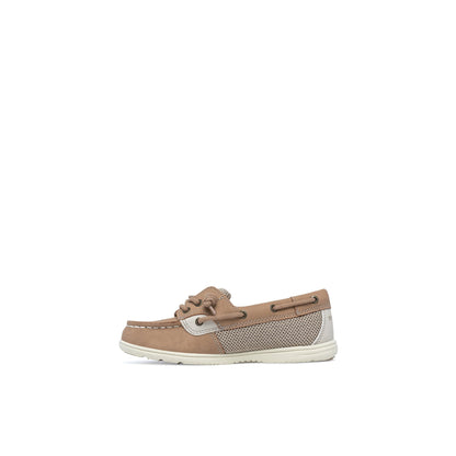 Sperry Shoresider 3‑Eye Junior Boat Shoe Brown