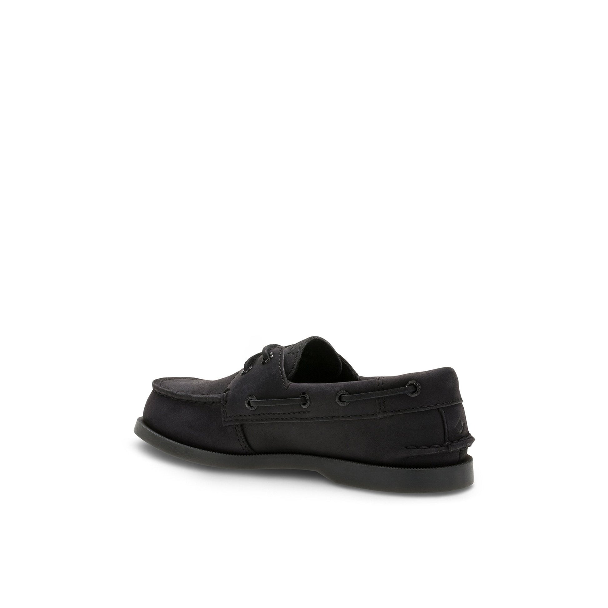 Sperry Authentic Original 2‑Eye Junior Boat Shoe Black