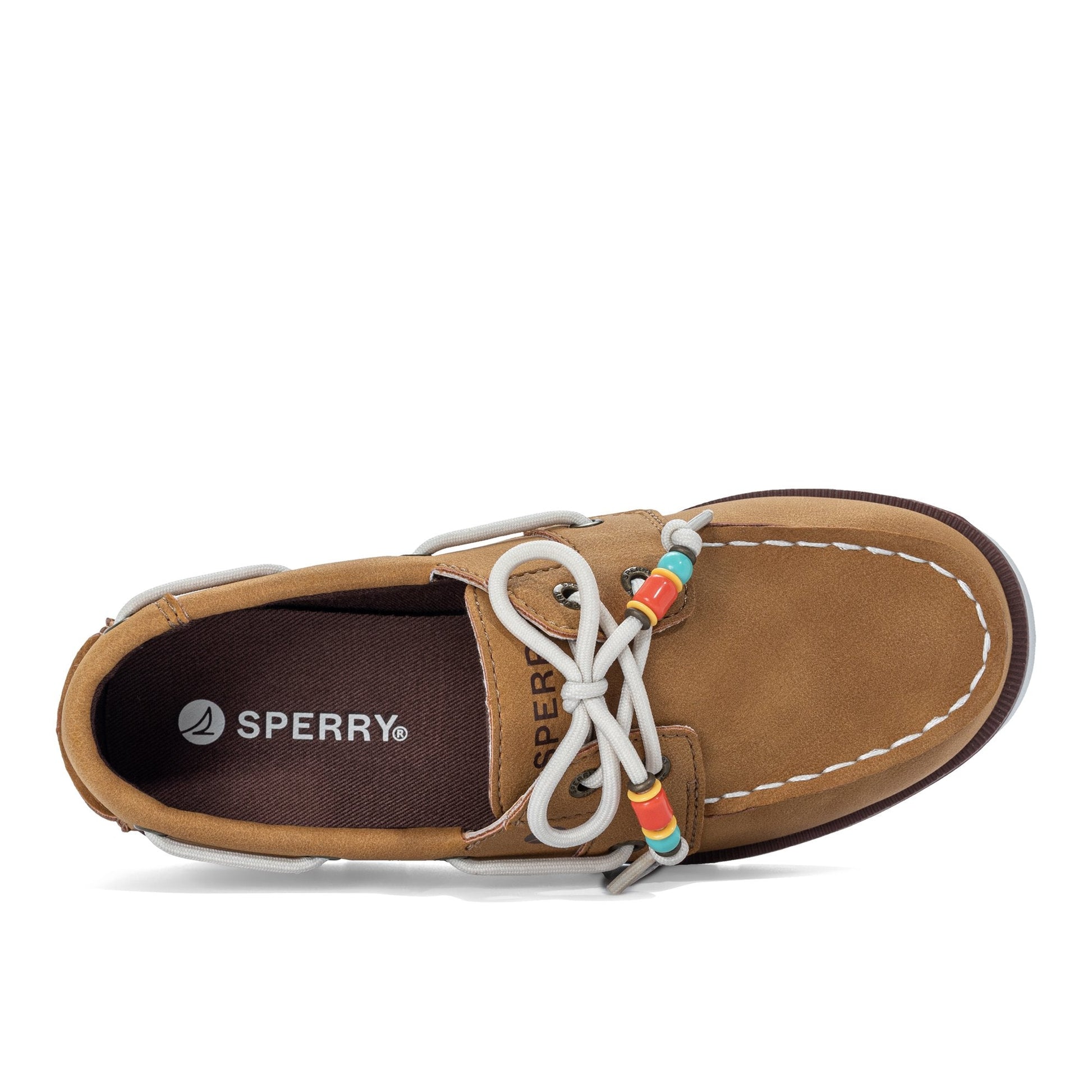 Sperry Leeward II Junior Boat Shoe Light beige