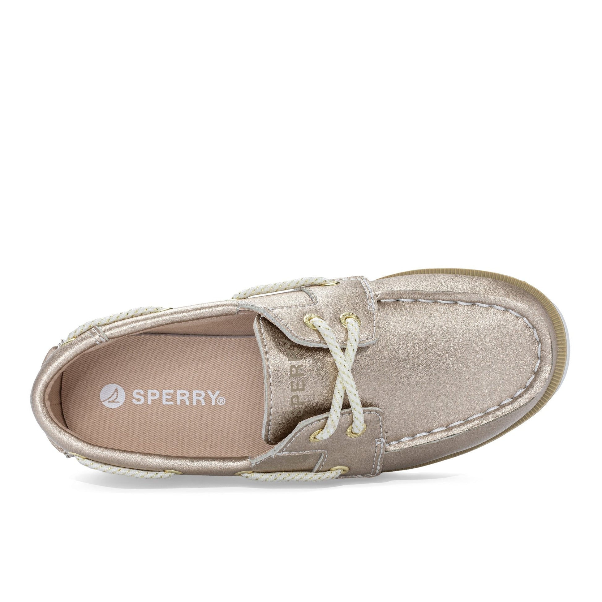 Sperry Leeward II Junior Boat Shoe Gold