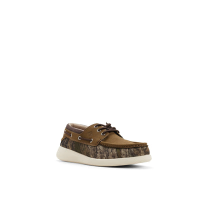 Sperry Harpoon 3-Eye Boat Shoe Green w/print
