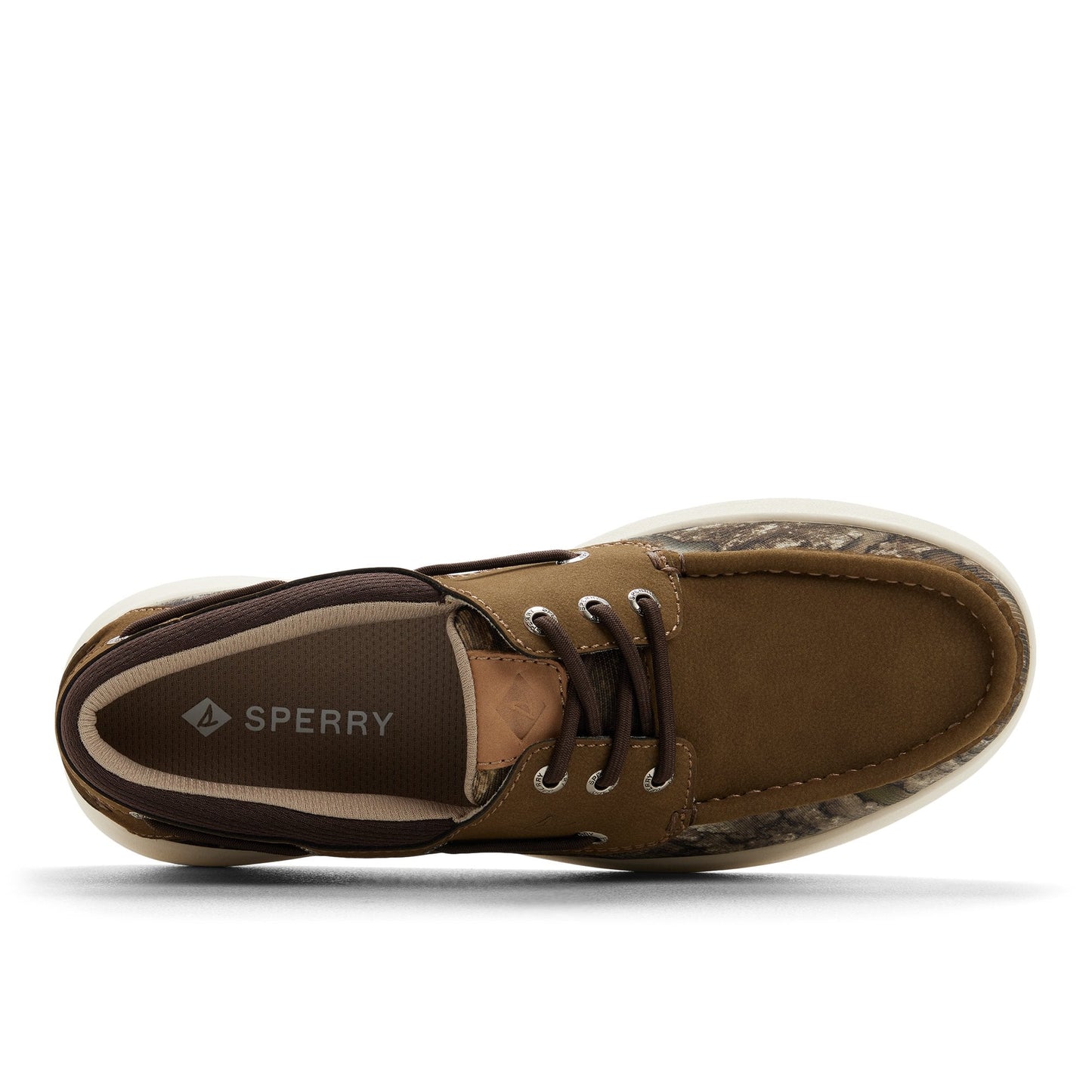 Sperry Harpoon 3-Eye Boat Shoe Green w/print