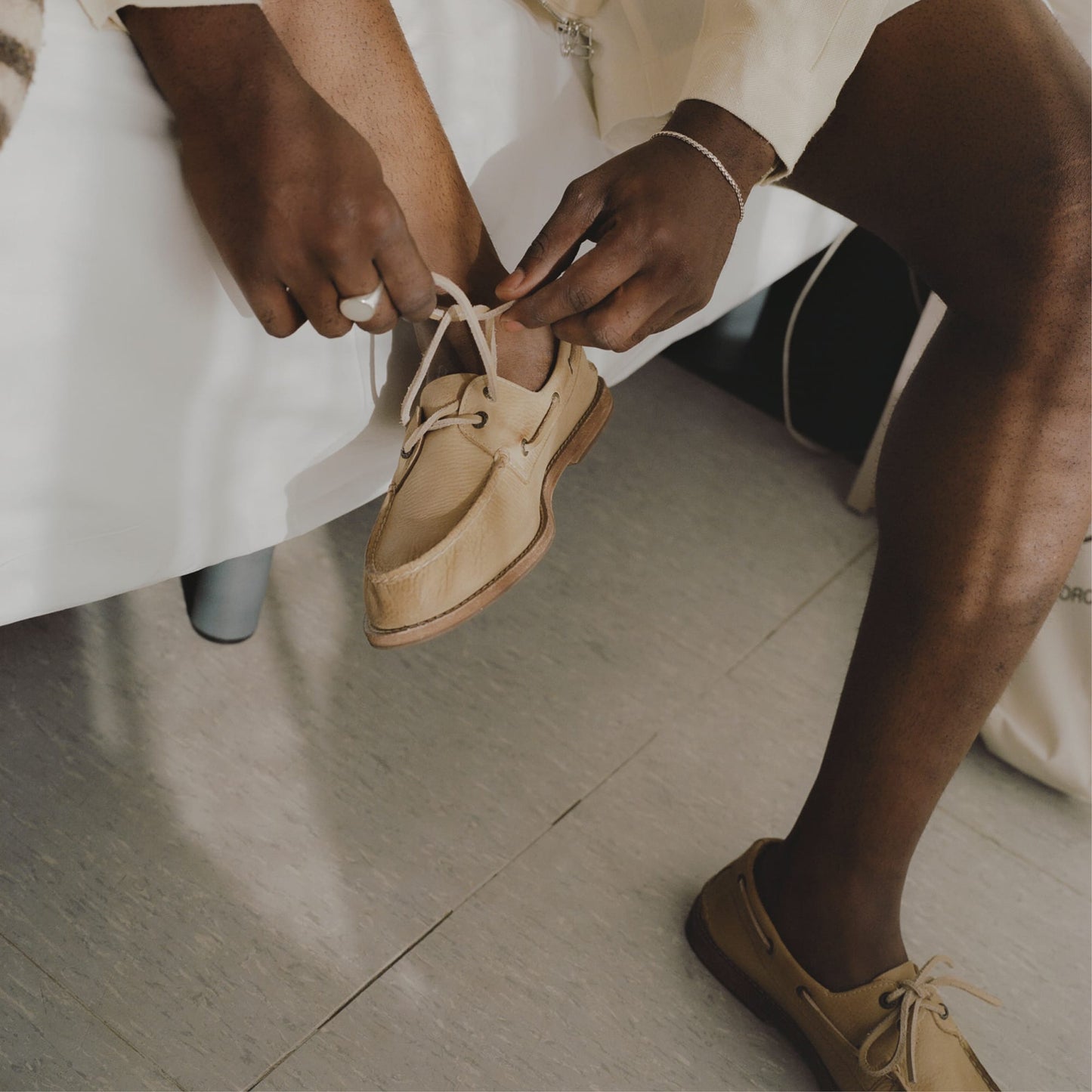 Sperry Sperry x Colbo Authentic Original 2-Eye Boat Shoe Beige