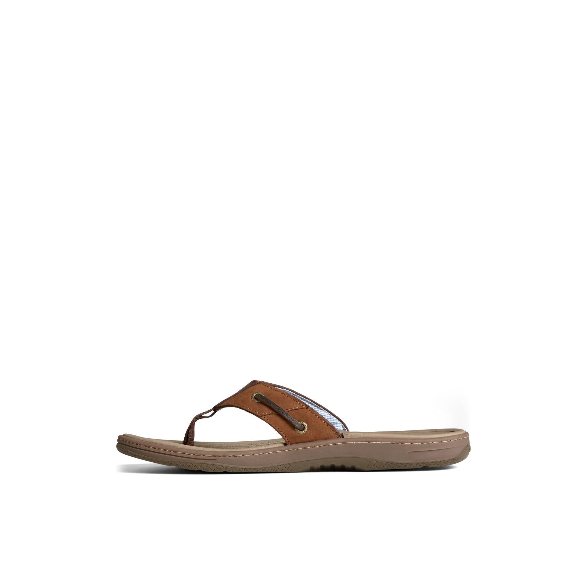 Sperry Baitfish Leather Flip Flop Brown