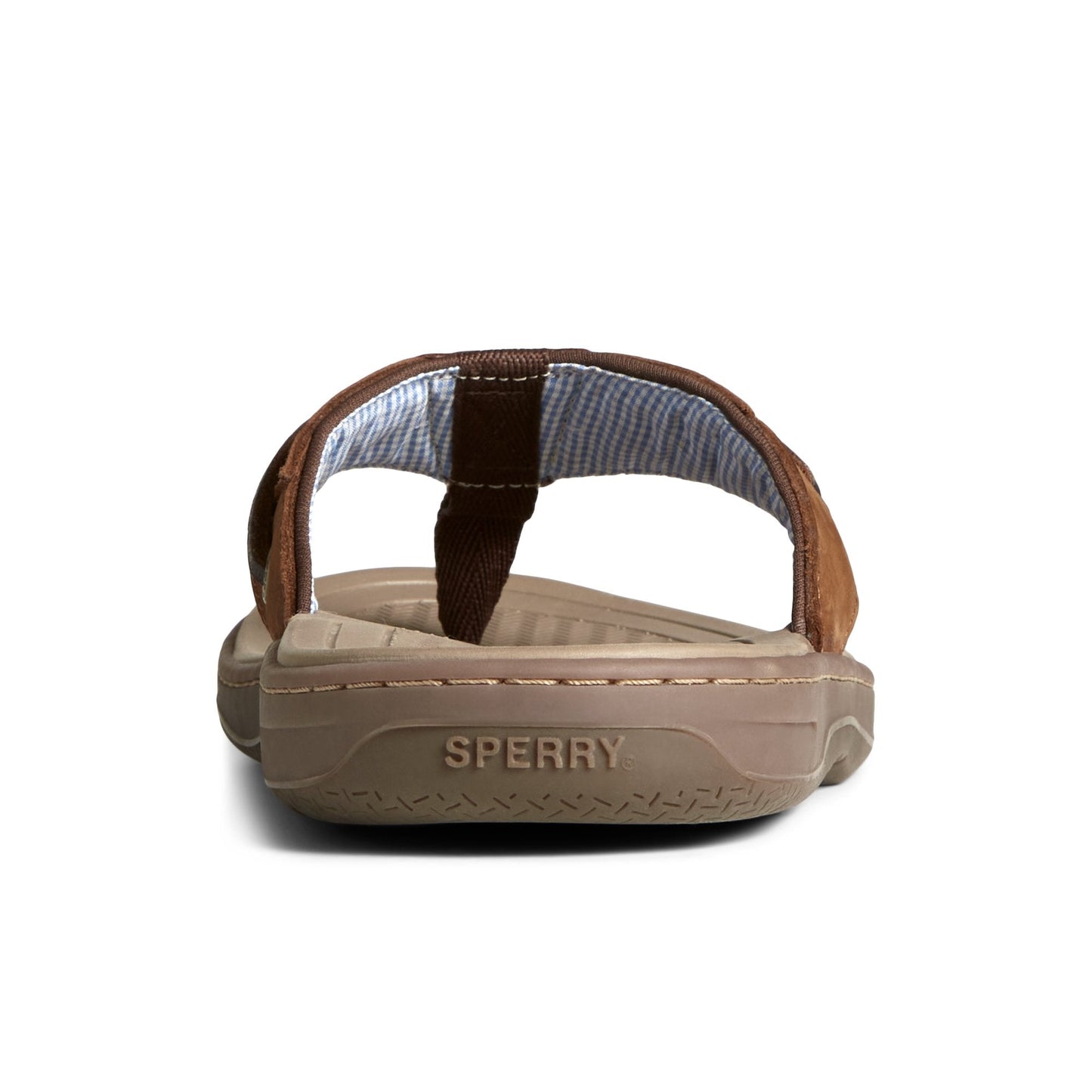 Sperry Baitfish Leather Flip Flop Brown