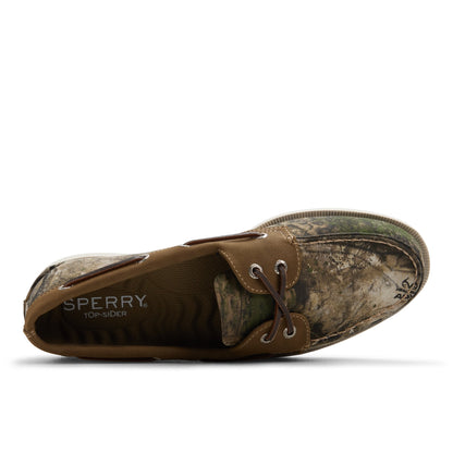Sperry Authentic Original 2-Eye Lite Boat Shoe Green w/print