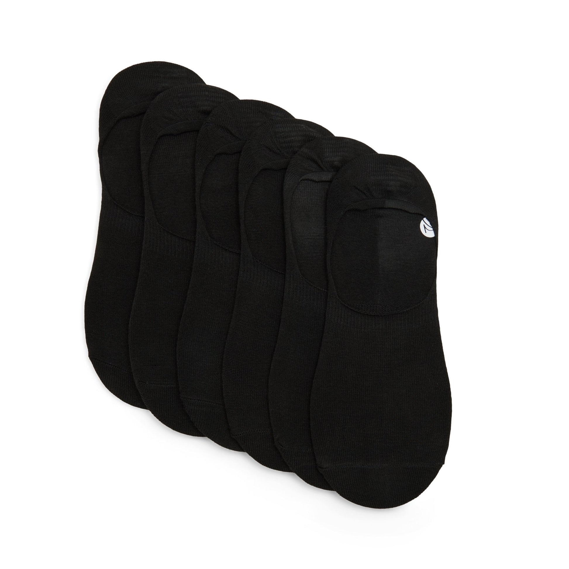 Sperry Mens 6-pack Liner Socks Black