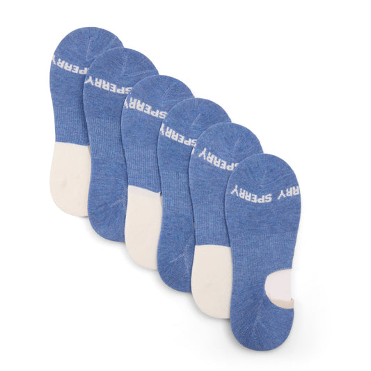 Sperry Mens 6-pack Arch Socks White Multi