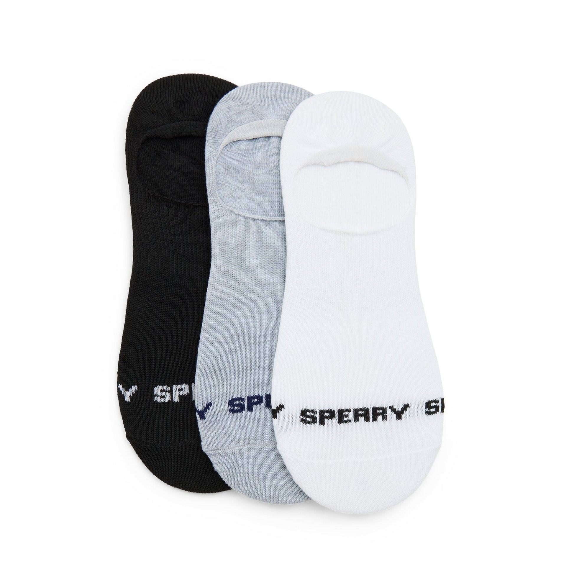 Sperry Mens 3-pack Arch Socks Open black