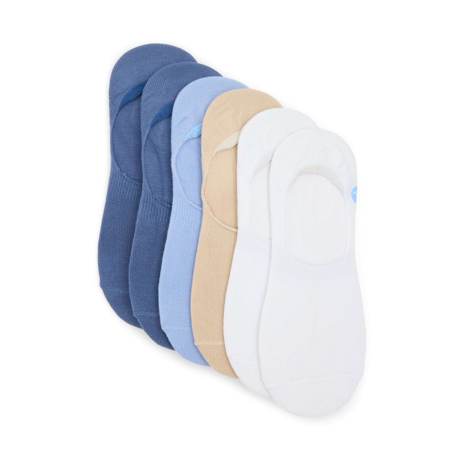 Sperry Mens 6-pack Liner Socks Open blue