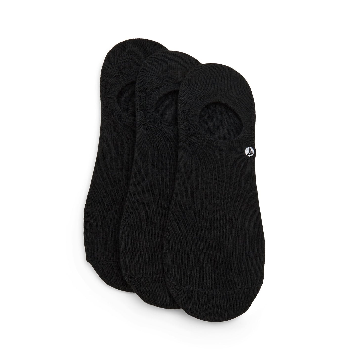 Sperry Mens 3-Pack No-Show Socks Black