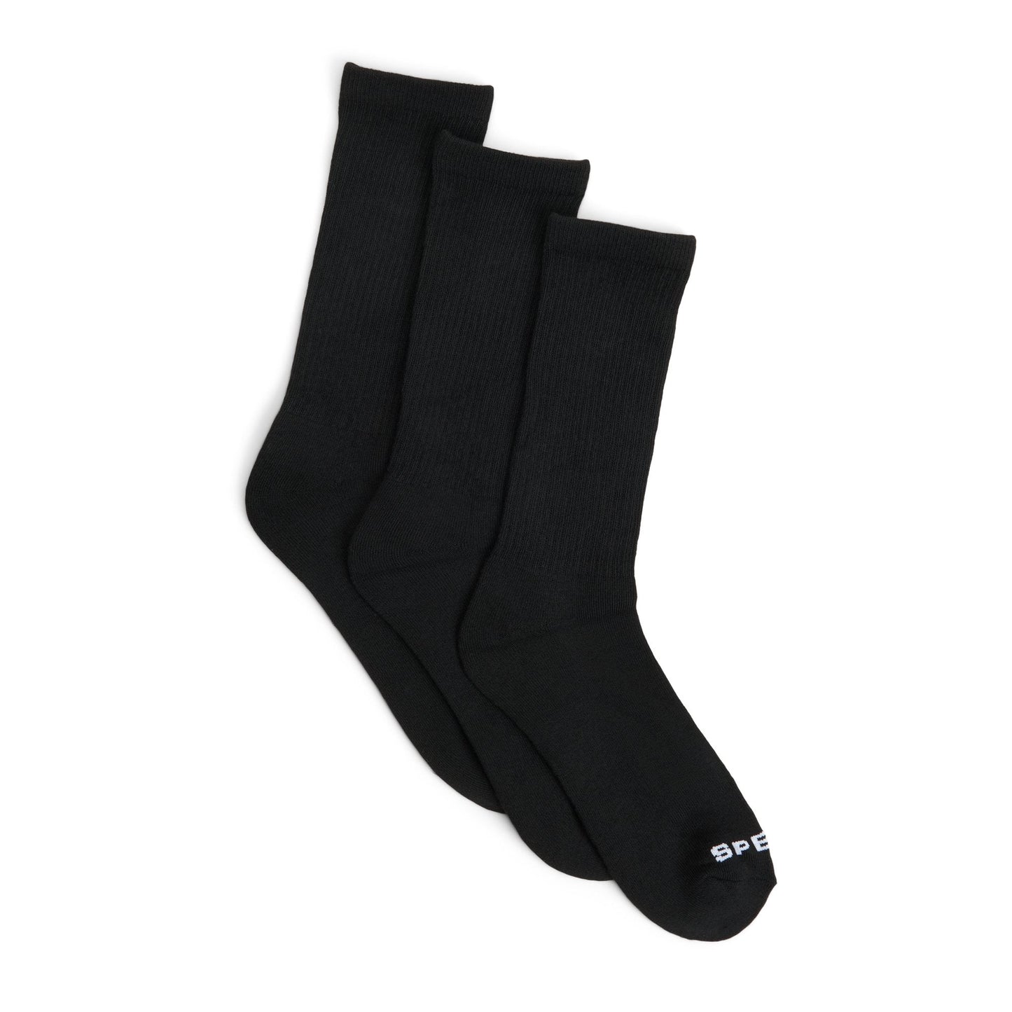 Sperry Mens 3-Pack Crew Socks Black