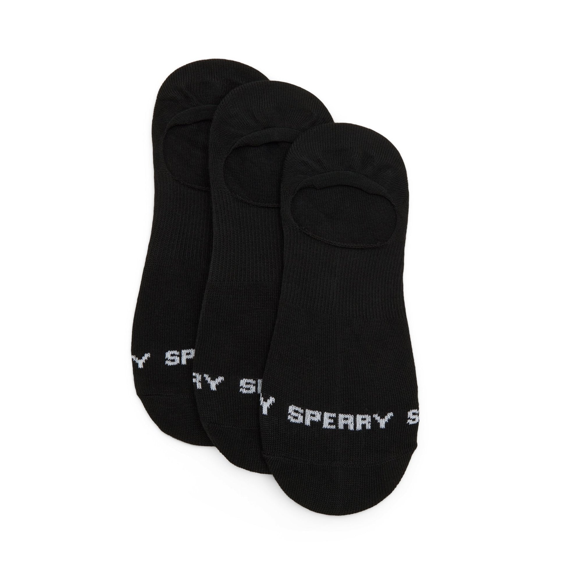 Sperry Mens 3-pack Arch Socks Black