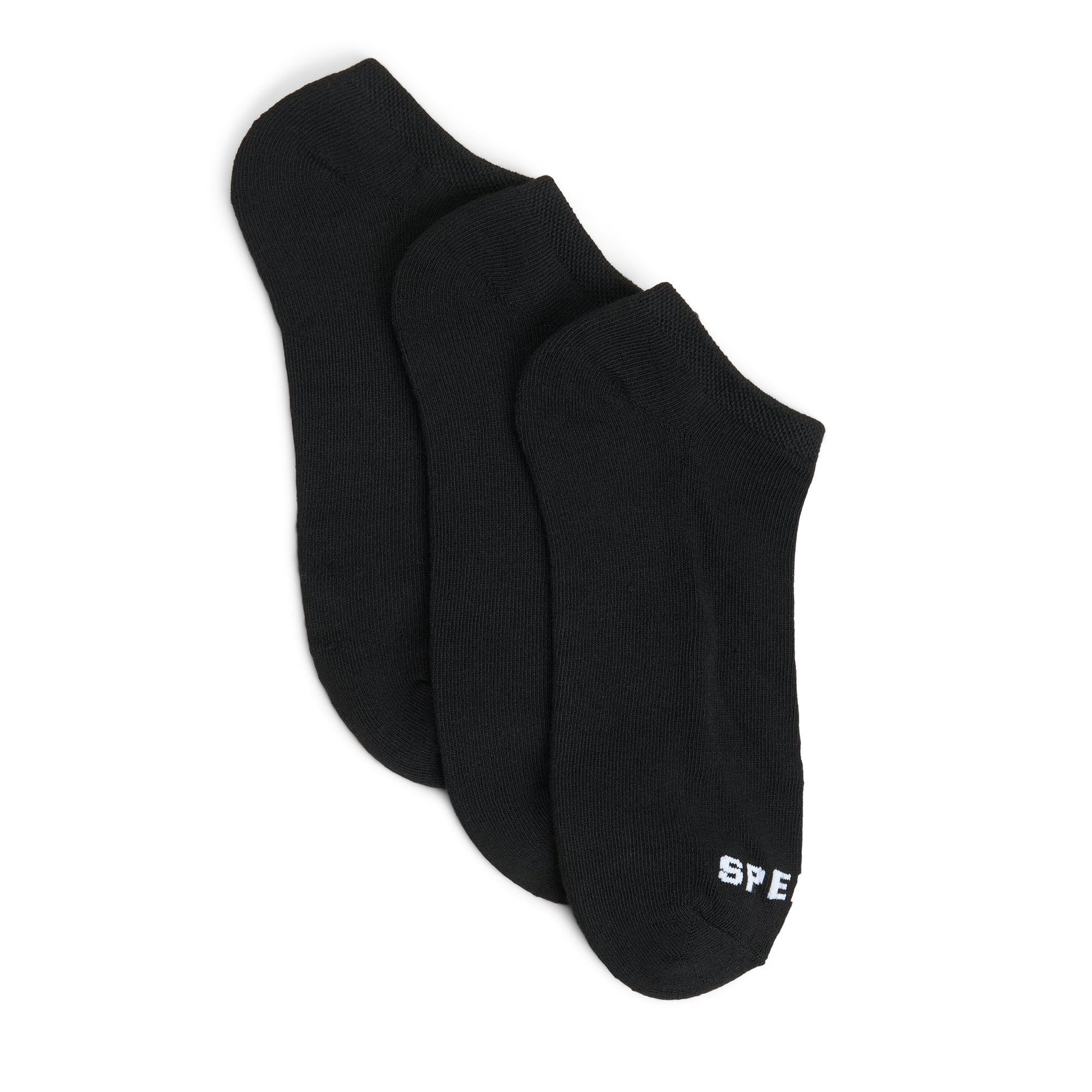 Sperry Mens 3-Pack Ankle Socks Black