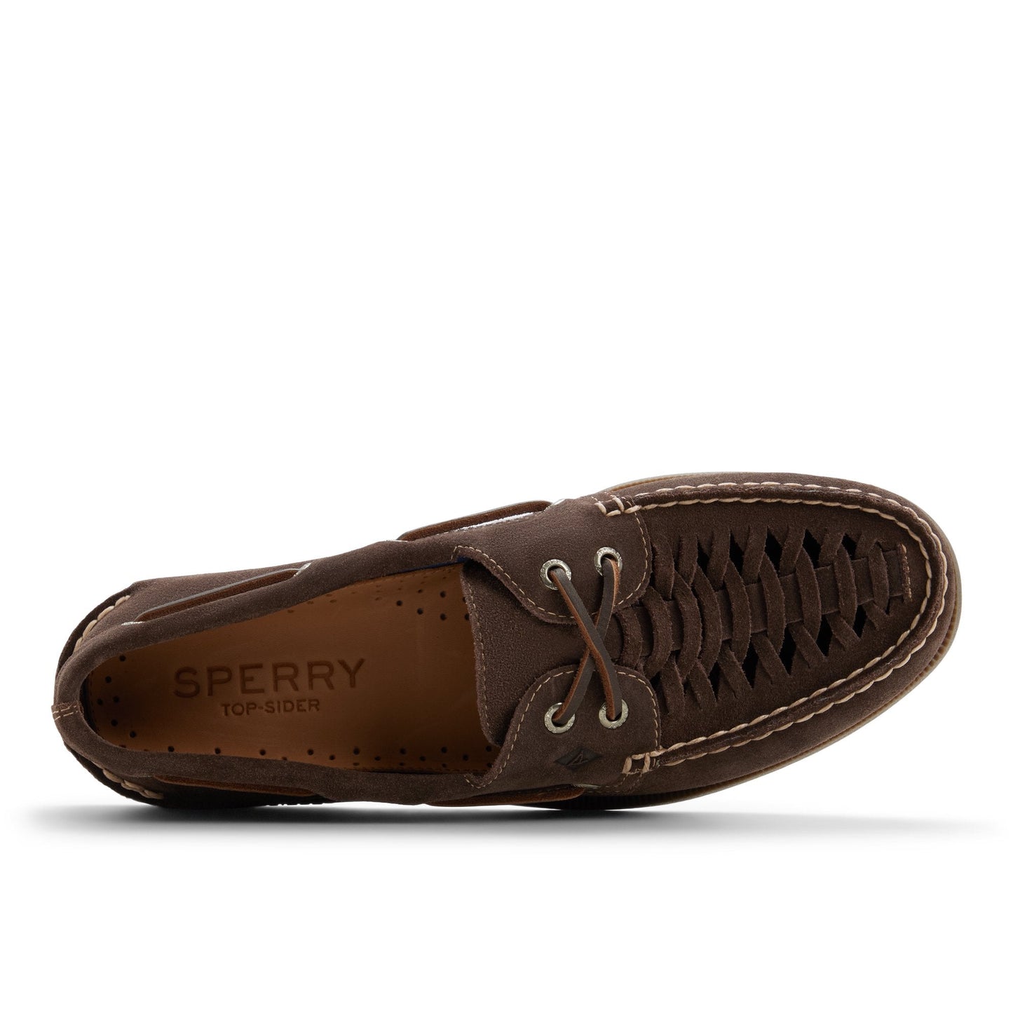 Sperry Authentic Original 2-Eye Woven Boat Shoe Dark brown