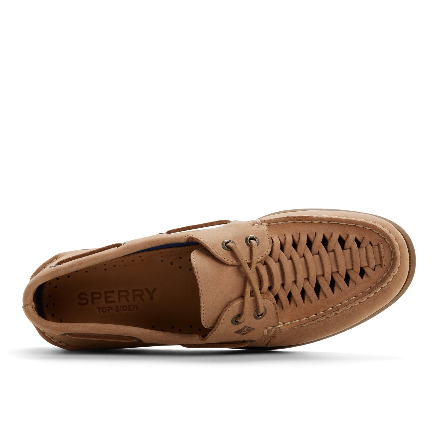 Sperry Authentic Original 2-Eye Woven Boat Shoe Royal brown