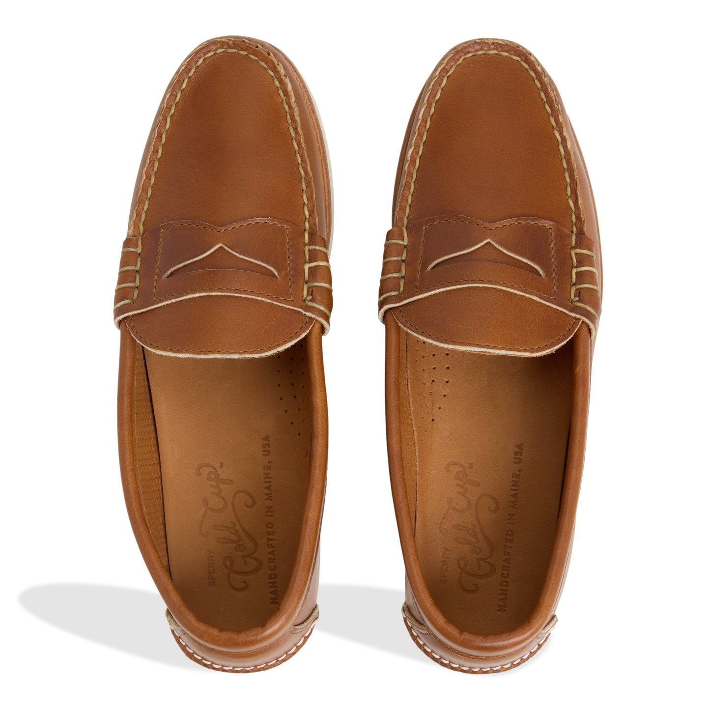 Sperry Made in Maine Vibram Penny Loafer Tan