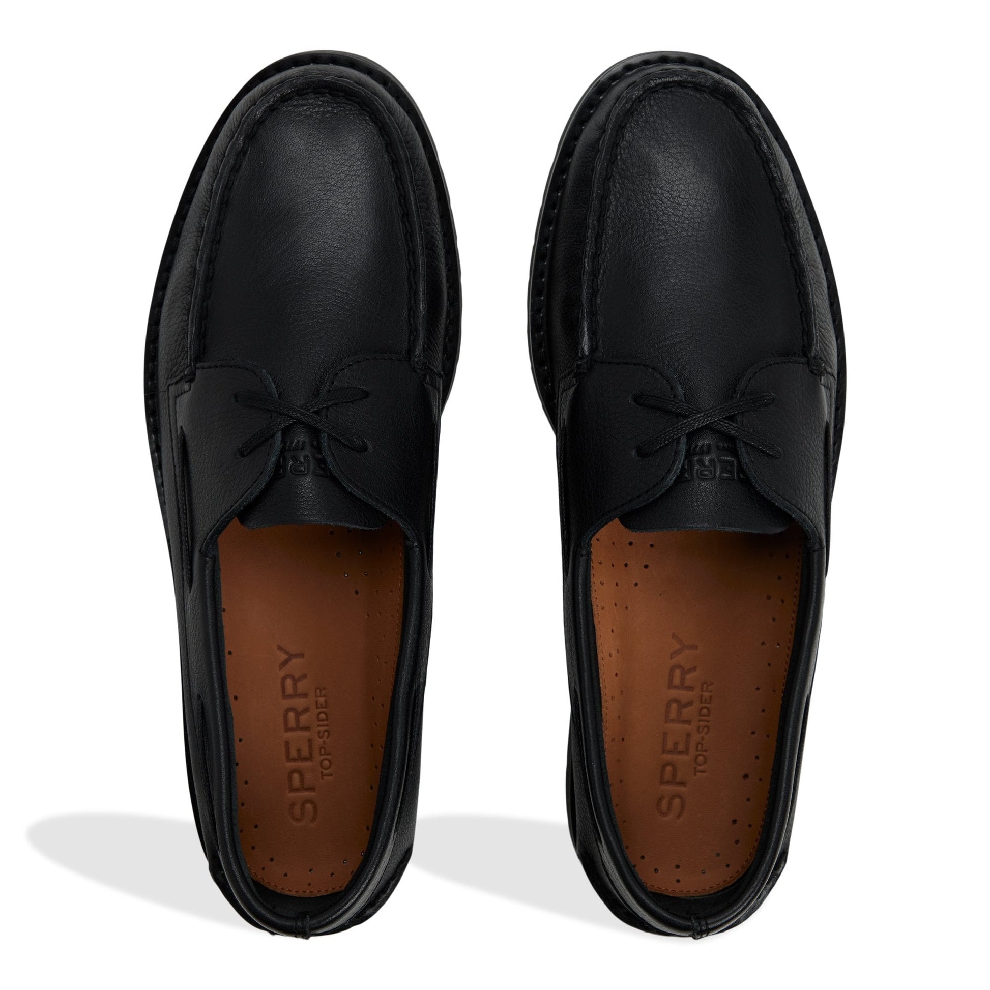 Sperry Authentic Original 2-Eye Ripple Lug Boat Shoe Other black