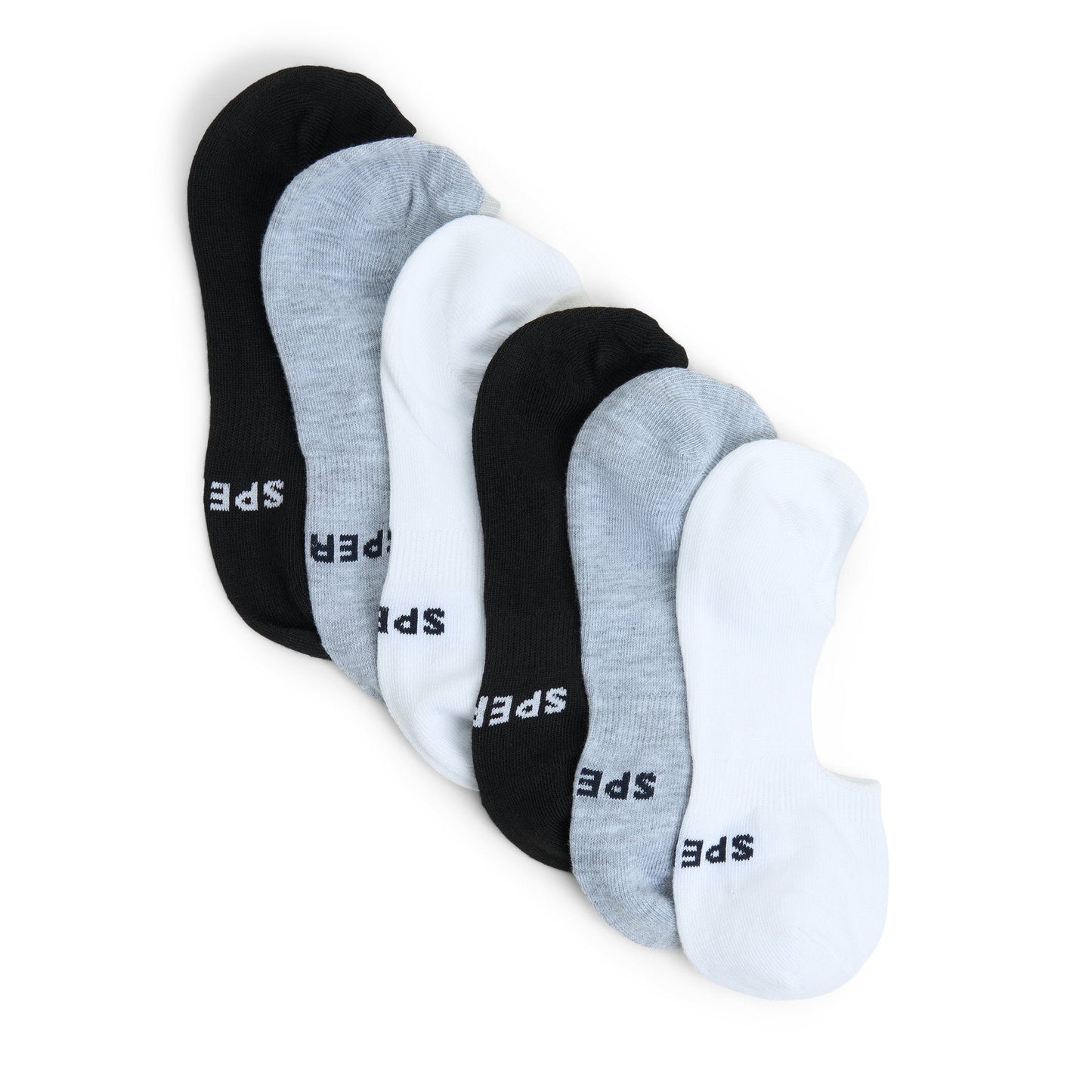 Sperry Ladies 5-pack No-Show Socks Black multi
