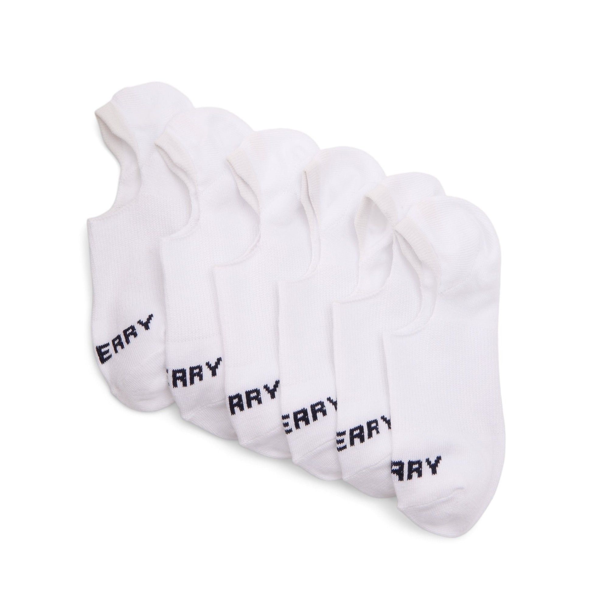 Sperry Ladies 6-pack No-Show Socks White