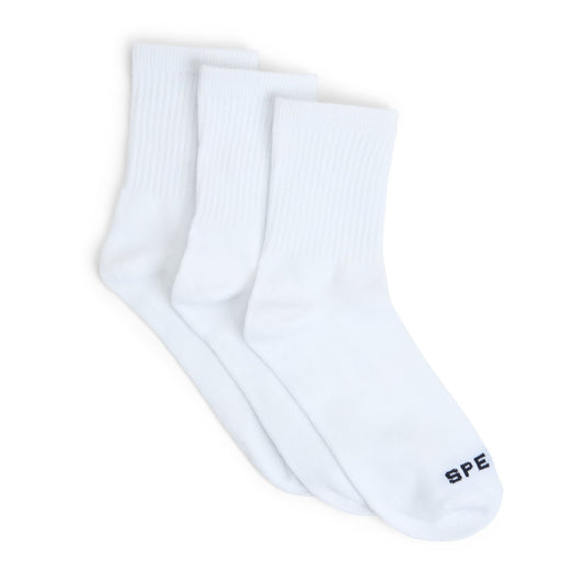 Sperry Ladies 3-Pack Short Crew Socks White