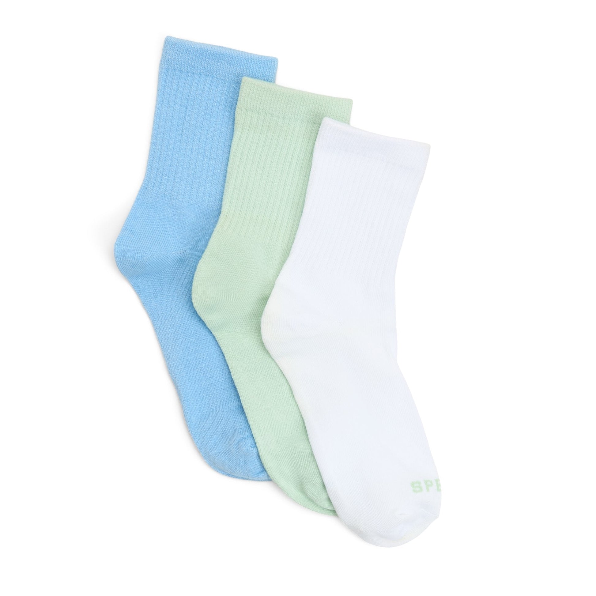Sperry Ladies 3-Pack Short Crew Socks Mint