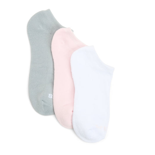 Sperry Ladies 3-Pack No-Show Socks Pink/white