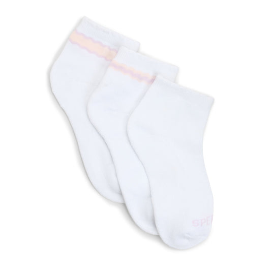 Sperry Ladies 3-pack Ankle Socks Open pink