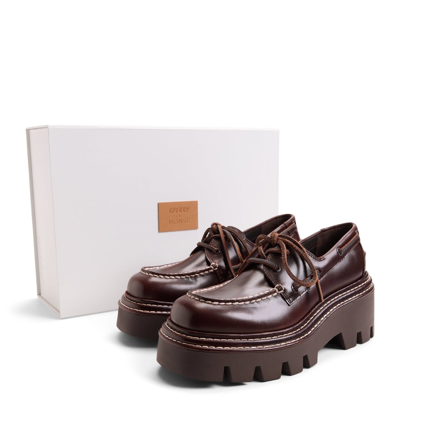 Sperry Sperry x MONSE Authentic Original 2-Eye Lug Boat Shoe Amaretto
