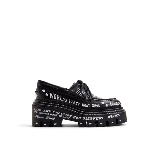 Sperry Sperry x MONSE Authentic Original 2-Eye Lug Boat Shoe Black graphic