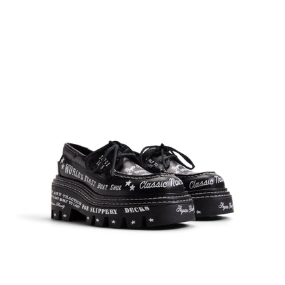 Sperry Sperry x MONSE Authentic Original 2-Eye Lug Boat Shoe Black graphic