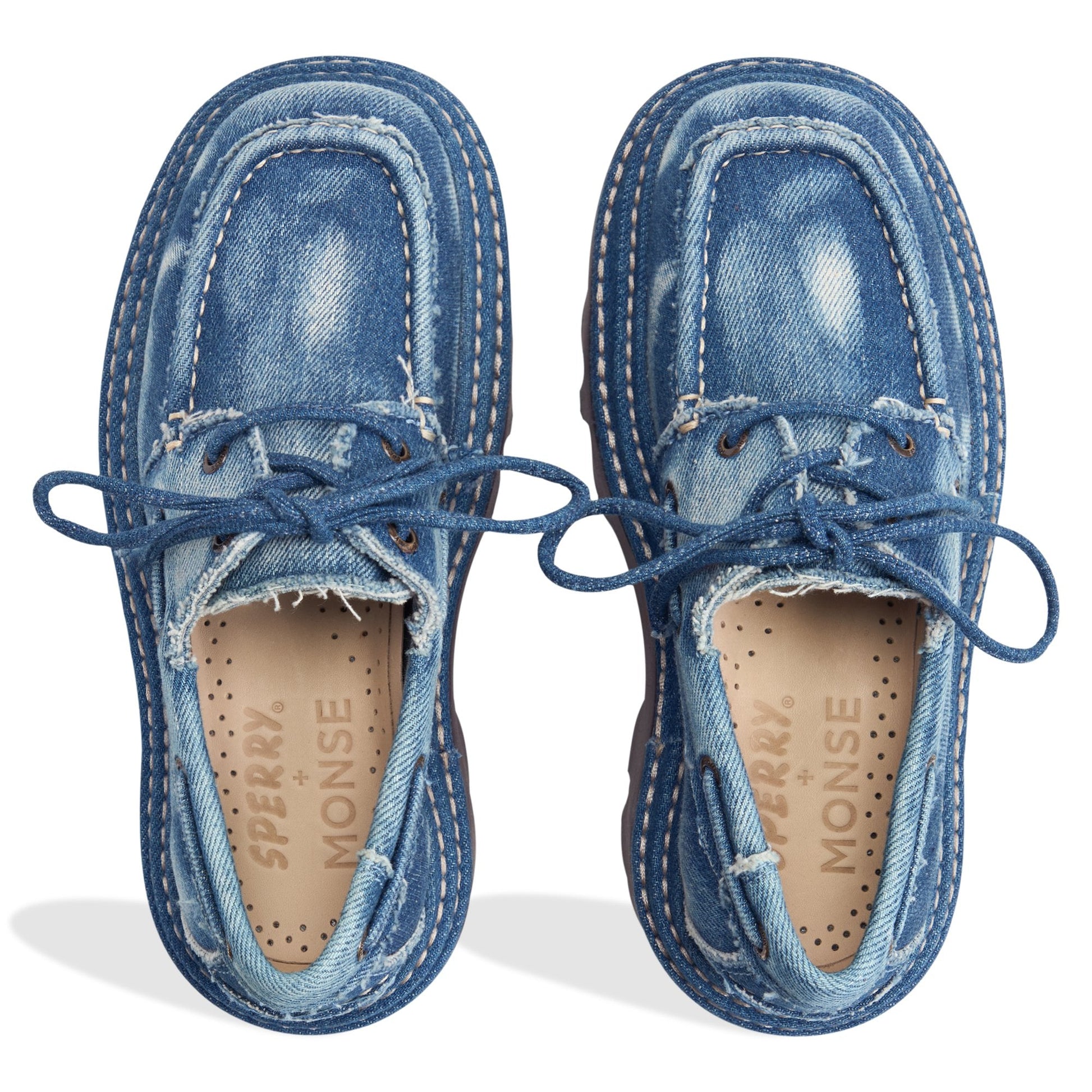 Sperry Sperry x MONSE Authentic Original 2-Eye Lug Boat Shoe Denim
