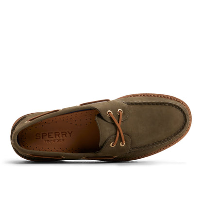 Sperry Authentic Original 2-Eye Lug Boat Shoe Olive